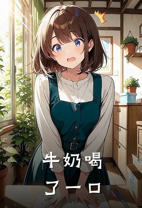 牛奶喝了一口