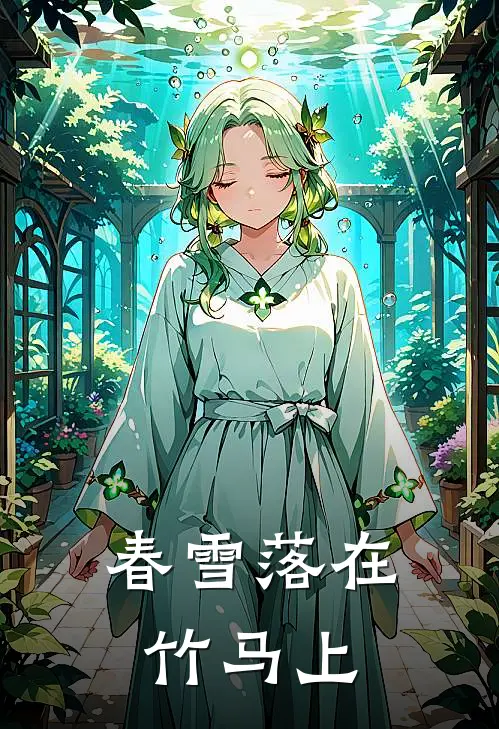 春雪落在竹马上