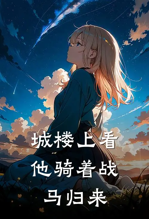 城楼上看他骑着战马归来