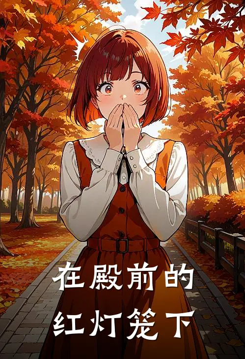 在殿前的红灯笼下