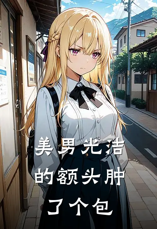 美男光洁的额头肿了个包