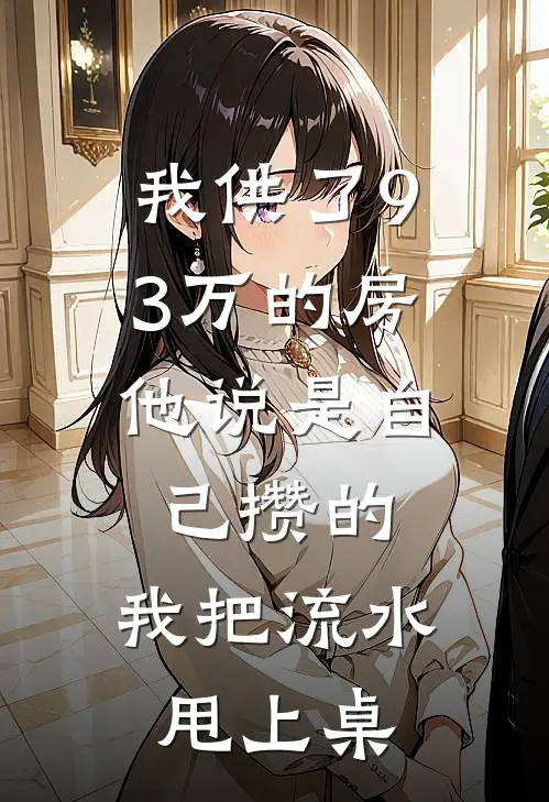 我供了93万的房，他说是自己攒的，我把流水甩上桌