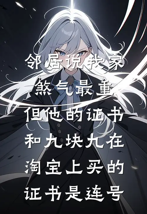 邻居说我家煞气最重，但他的证书和九块九在淘宝上买的证书是连号