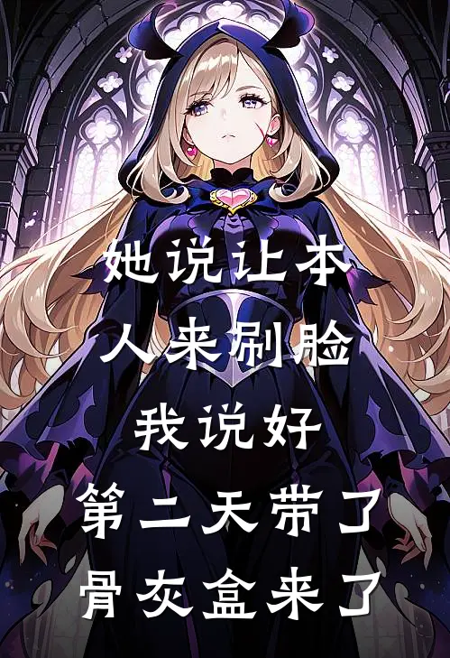 她说让本人来刷脸，我说好，第二天带了骨灰盒来了