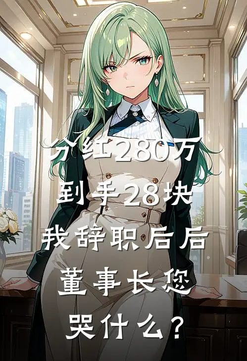 分红280万到手28块，我辞职后后，董事长您哭什么？