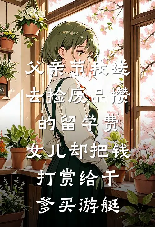 父亲节我送去捡废品攒的留学费，女儿却把钱打赏给干爹买游艇