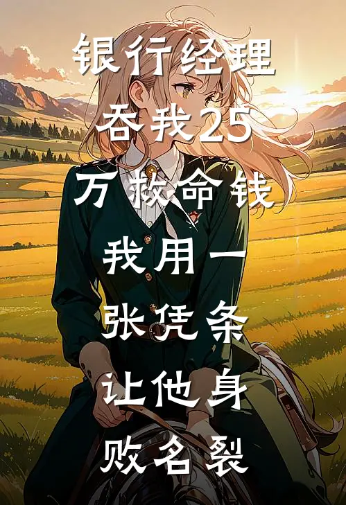 银行经理吞我25万救命钱，我用一张凭条，让他身败名裂
