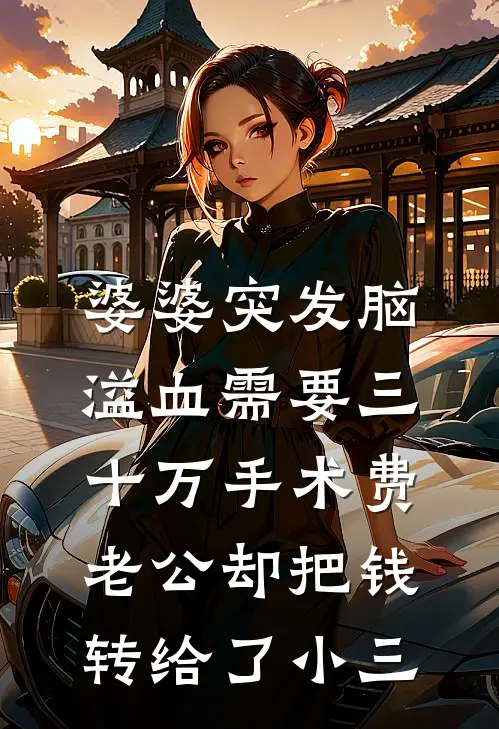 婆婆突发脑溢血需要三十万手术费，老公却把钱转给了小三