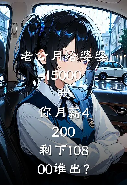 老公月给婆婆15000，我：你月薪4200，剩下10800谁出？