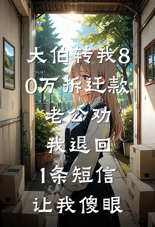 大伯转我80万拆迁款，老公劝我退回，1条短信让我傻眼