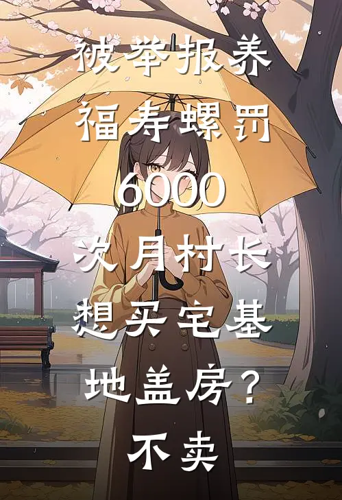 被举报养福寿螺罚6000，次月村长想买宅基地盖房？不卖