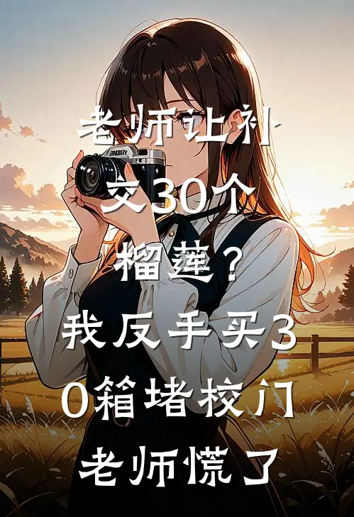 老师让补交30个榴莲？我反手买30箱堵校门，老师慌了