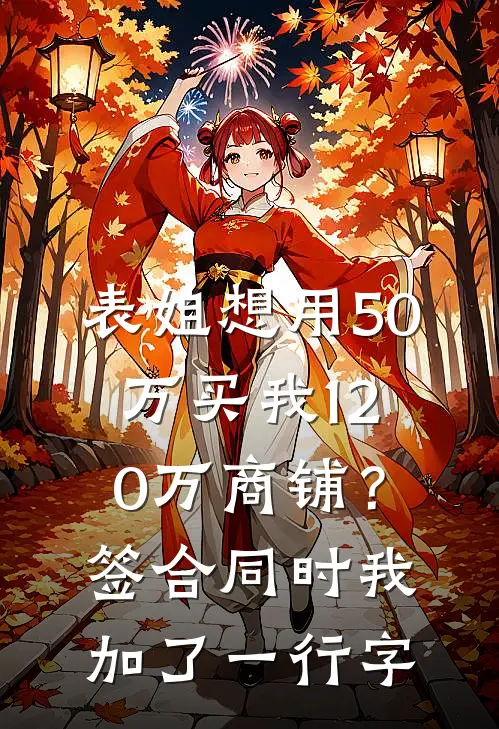 表姐想用50万买我120万商铺？签合同时我加了一行字