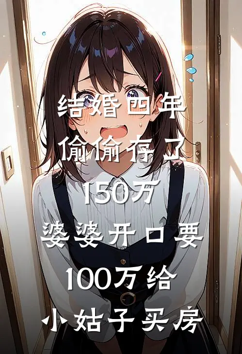 结婚四年偷偷存了150万，婆婆开口要100万给小姑子买房