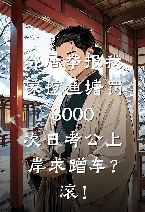 邻居举报我家挖鱼塘罚8000，次日考公上岸求蹭车？滚！