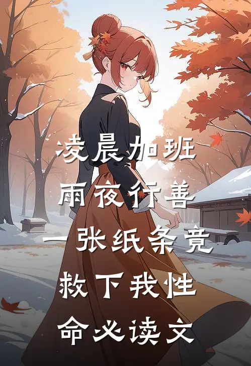 凌晨加班雨夜行善，一张纸条竟救下我性命必读文