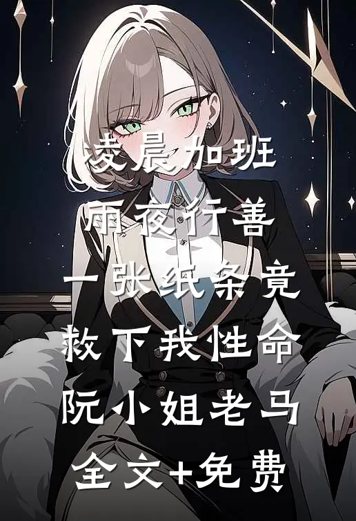 凌晨加班雨夜行善，一张纸条竟救下我性命阮小姐老马全文+免费