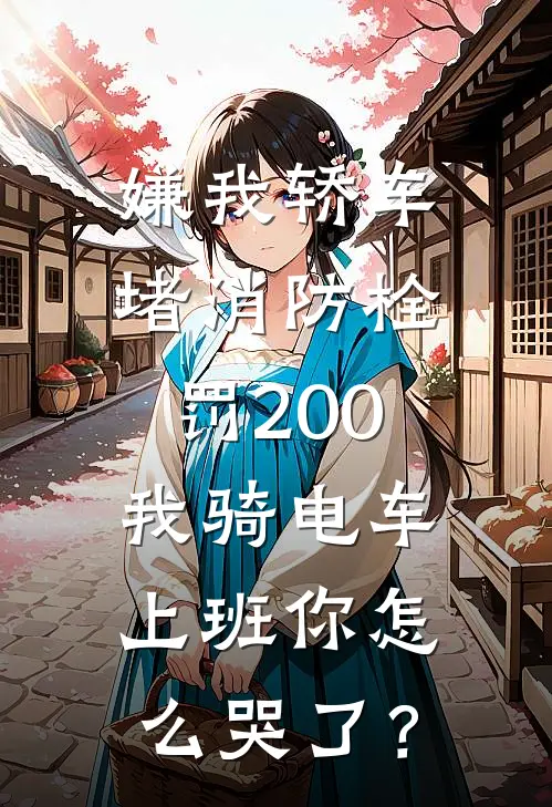 嫌我轿车堵消防栓罚200，我骑电车上班你怎么哭了？