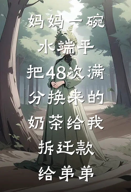 妈妈一碗水端平，把48次满分换来的奶茶给我，拆迁款给弟弟