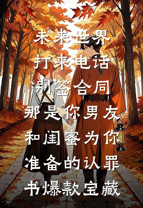 未来世界打来电话：别签合同，那是你男友和闺蜜为你准备的认罪书爆款宝藏