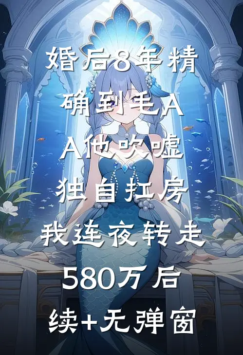 婚后8年精确到毛AA他吹嘘独自扛房，我连夜转走580万后续+无弹窗