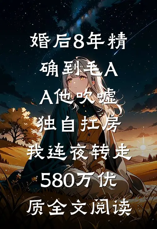 婚后8年精确到毛AA他吹嘘独自扛房，我连夜转走580万优质全文阅读