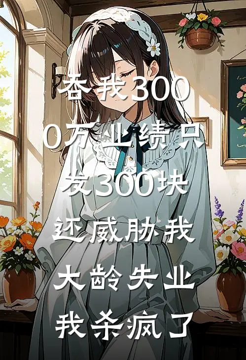 吞我3000万业绩只发300块还威胁我大龄失业，我杀疯了