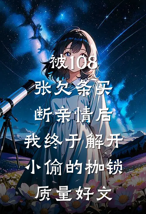 被108张欠条买断亲情后，我终于解开小偷的枷锁质量好文