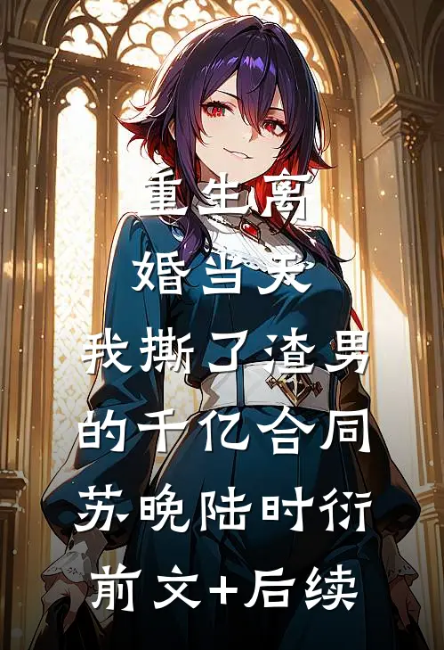 重生离婚当天，我撕了渣男的千亿合同苏晚陆时衍前文+后续