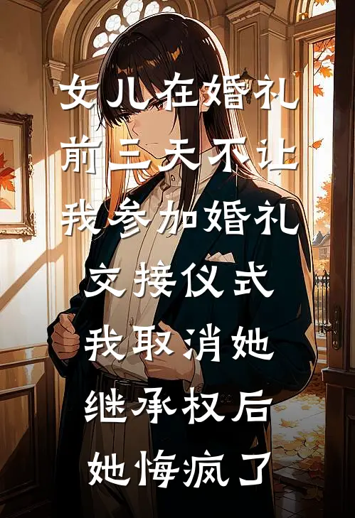 女儿在婚礼前三天不让我参加婚礼交接仪式，我取消她继承权后她悔疯了