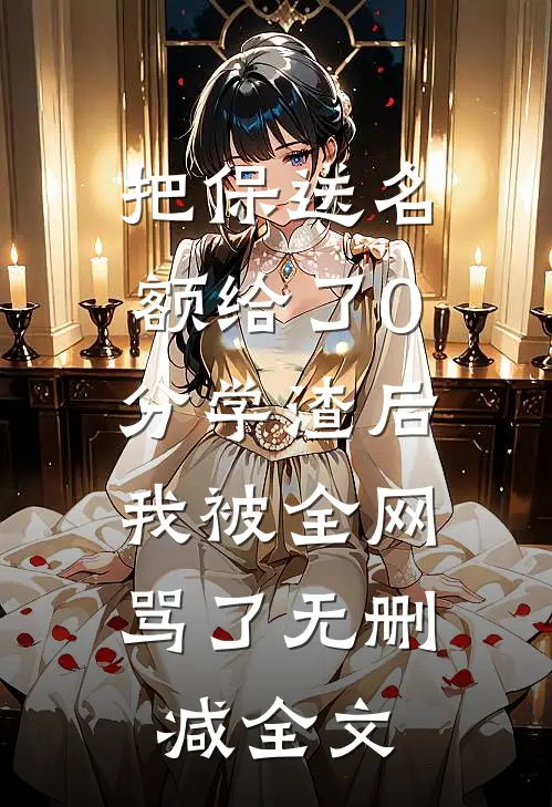 把保送名额给了0分学渣后，我被全网骂了无删减全文