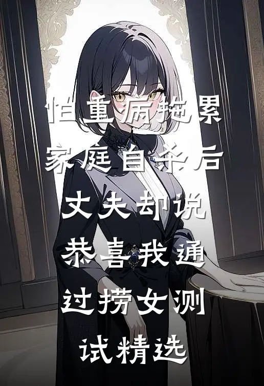 怕重病拖累家庭自杀后，丈夫却说恭喜我通过捞女测试精选
