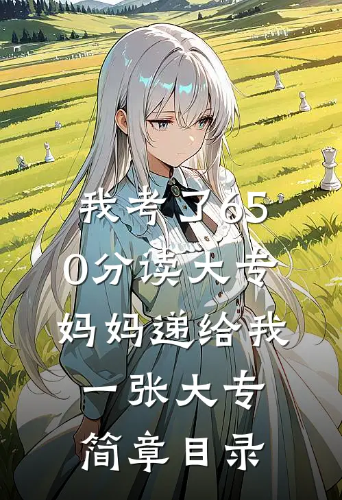我考了650分读大专，妈妈递给我一张大专简章目录