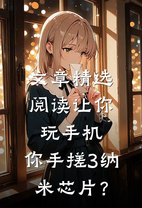 文章精选阅读让你玩手机，你手搓3纳米芯片？