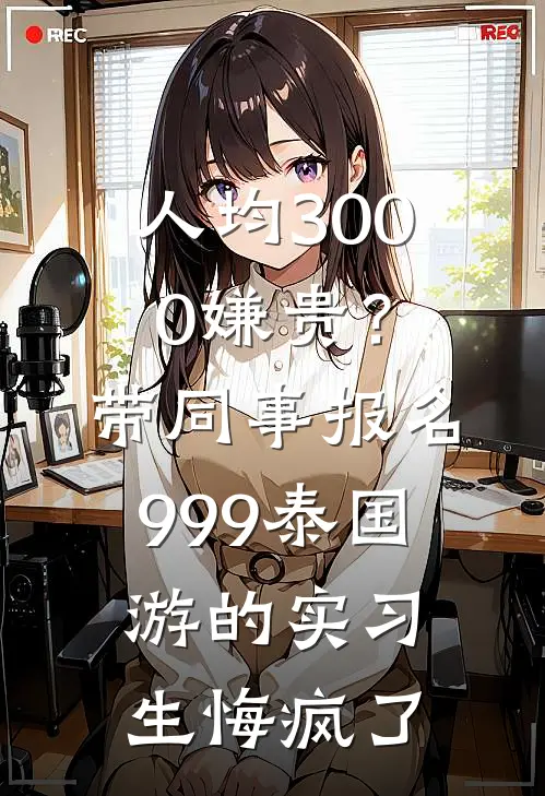 人均3000嫌贵？带同事报名999泰国游的实习生悔疯了