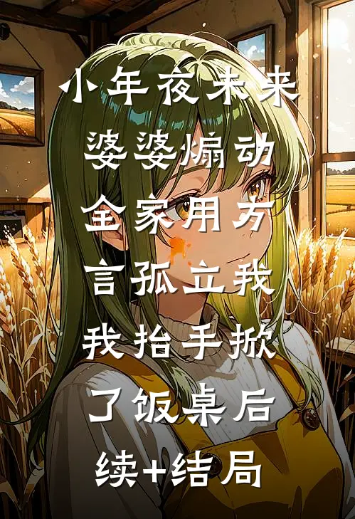 小年夜未来婆婆煽动全家用方言孤立我，我抬手掀了饭桌后续+结局