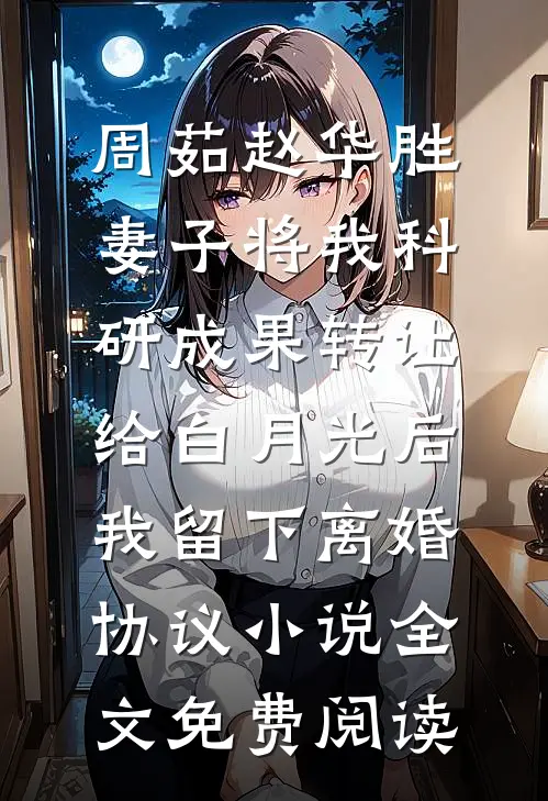 周茹赵华胜妻子将我科研成果转让给白月光后，我留下离婚协议小说全文免费阅读