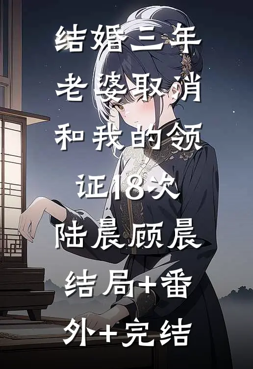 结婚三年，老婆取消和我的领证18次陆晨顾晨:结局+番外+完结