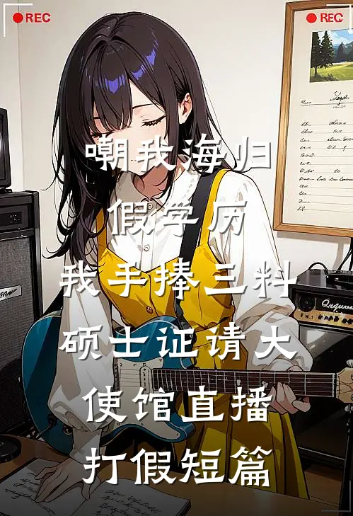 嘲我海归假学历，我手捧三料硕士证请大使馆直播打假短篇