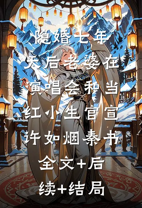 隐婚七年，天后老婆在演唱会和当红小生官宣许如烟秦书:全文+后续+结局