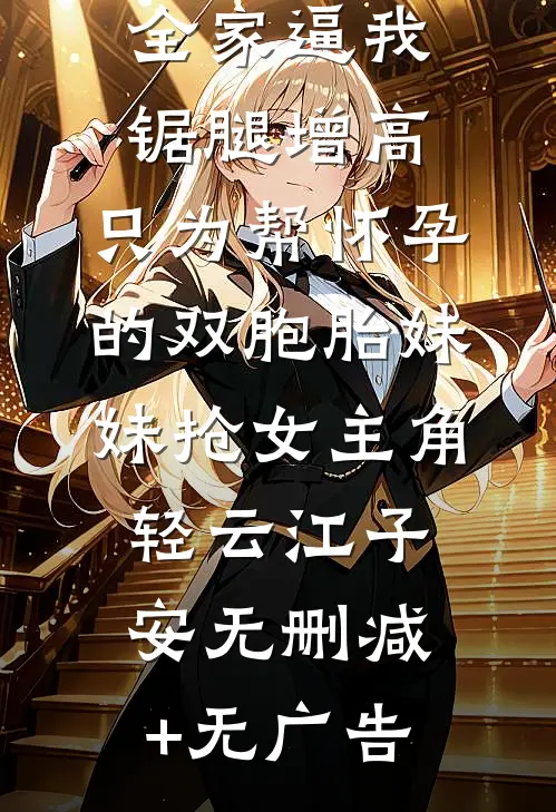 全家逼我锯腿增高，只为帮怀孕的双胞胎妹妹抢女主角轻云江子安无删减+无广告